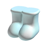 Large Oversized Puffy Boots (Light Blue)