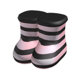 Large Oversized Puffy Boots (Pink and Black)