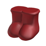 Large Oversized Puffy Boots (Red)