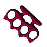LARGE pink brass knuckles [BACK] 