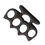 LARGE rusty brass knuckles [BACK] 