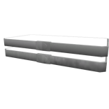 Large White Dual Belts