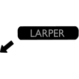 larper right arrow text | funny shoulder meme