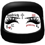 ♡ lashes w tattoos + ski mask