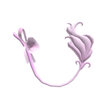 [🦄] Last Unicorn Fluffy Tail Pink Rose Ribbon