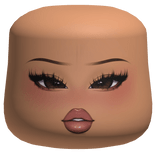 Latina Glam Mink Lashes Makeup Cheeks Head