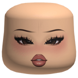 Latina Mink Lashes Makeup Cheeks Head