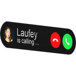 Laufey is calling phone call bubble