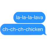 lava chicken steve text