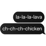 lava chicken steve text