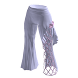 ♾️ Lavender goth one-leg fishnet pants