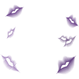 Lavender Purple Kiss Marks Y2K