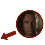 Lawyer Saul Meme Red Arrow and Circle Pointing ⚖️