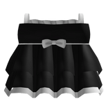 ♡ layered doll ruffled black dress