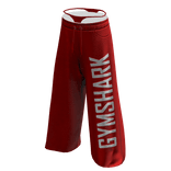 Layered Gym Sweat Pants Red