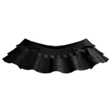 ⸸꒱ layered lace ruffle skirt w bows in black 3.0