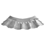 ⸸꒱ layered lace ruffle skirt w bows in white 3.0