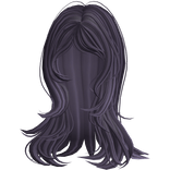 ♡ Layered Messy Wolfcut in Emo Purple