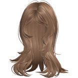 ♡ Layered Messy Wolfcut in Honey Brown