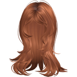 ♡ Layered Messy Wolfcut in Orange Ginger