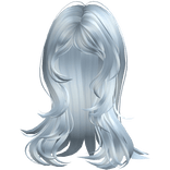 ♡ Layered Messy Wolfcut in Pastel Blue