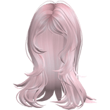 ♡ Layered Messy Wolfcut in Pastel Pink