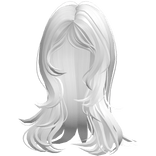 ♡ Layered Messy Wolfcut in White