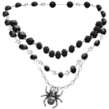 layered spider necklaces