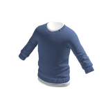 Layered sweatshirt : Blue