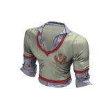 Layered V-Neck Sweater (Off-White)