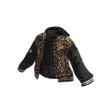 💜 Layered Varsity Jacket_Leopard