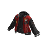 💜 Layered Varsity Jacket_Red