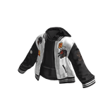 💜 Layered Varsity Jacket_White