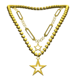 Layered Y2K Star Necklace 3.0 Gold