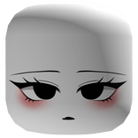 Lazy Cat Eyes Face White