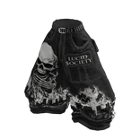 L$ - Baggy Streetwear Skull Jeans (Black)