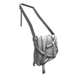 Leather Belt Crossbody Bag White