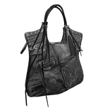 Leather Black Rope Bag