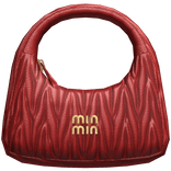 Leather Luxury Purse in Red