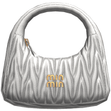 Leather Luxury Purse in White
