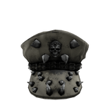 Leather Punk Beige Beret