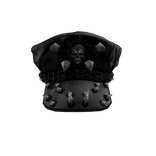 Leather Punk Black Beret