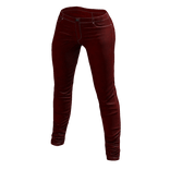 Leather Skinny Pants Red