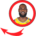 Lebron King meme circle