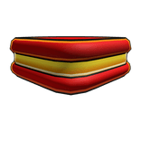 Left 1.0 R6 Kawa Red & Yellow Wristband