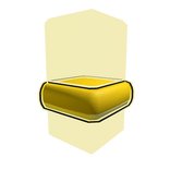 Left 1.0 R6 Kawa Super Yellow Rat Outline