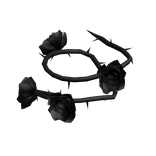 [Left] 3.0 Shoulder Spiky Black Roses