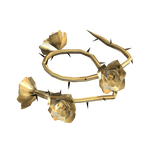 [Left] 3.0 Shoulder Spiky Golden Roses