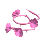 [Left] 3.0 Shoulder Spiky Pink Roses