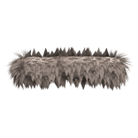 Left Beige Fur Cuff [R6]